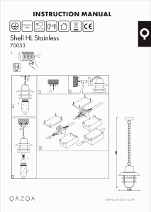 Bedienungsanleitung Qazqa 70053 Shell Leuchte