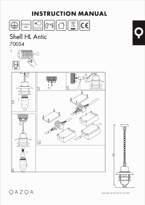 Instrukcja Qazqa 70054 Shell Lampa