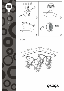 Bruksanvisning Qazqa 89018 Nox Lampa