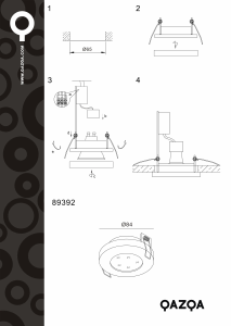 Instrukcja Qazqa 89392 Anex Lampa