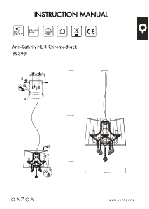 Manual de uso Qazqa 89399 Kathrin 3 Lámpara
