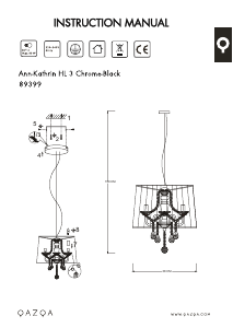 Manuale Qazqa 89399 Kathrin 3 Lampada