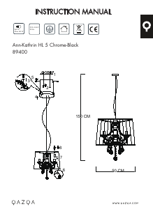 Manuale Qazqa 89400 Kathrin 5 Lampada