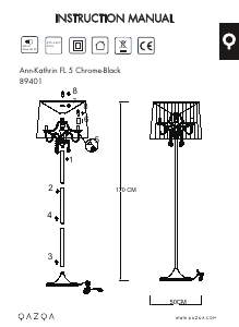 Bruksanvisning Qazqa 89401 Kathrin 5 Lampe