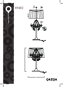 Bruksanvisning Qazqa 89402 Kathrin 3 Lampe