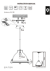 Instrukcja Qazqa 89754 Anteros Lampa