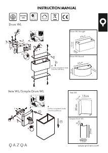 Bedienungsanleitung Qazqa 89874 Drum Leuchte