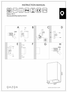 Instrukcja Qazqa 89978 Baleno II Lampa