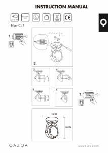 Instrukcja Qazqa 90090 Biker 1 Lampa