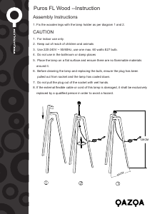 Instrukcja Qazqa 90326 Puros Lampa