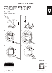 Bruksanvisning Qazqa 90628 Gem 2 Lampa