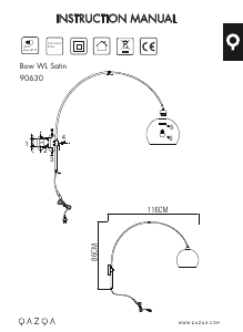 Bruksanvisning Qazqa 90630 Boog Lampe