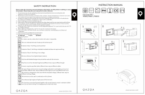 Manual de uso Qazqa 90831 Hurricane 1 Lámpara
