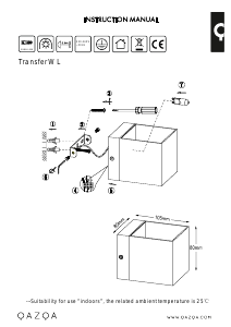 Bruksanvisning Qazqa 90841 Transfer Lampe