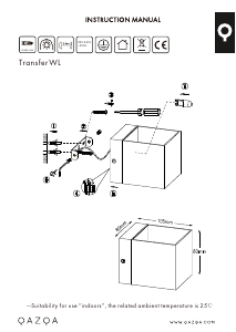 Bruksanvisning Qazqa 90842 Transfer Lampe