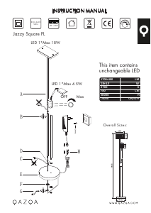 Instrukcja Qazqa 90952 Uplighter Jazzy Lampa