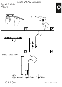 Manual de uso Qazqa 90976 Egg Lámpara