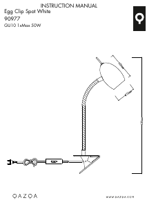 Bedienungsanleitung Qazqa 90977 Egg Leuchte