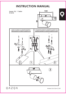 Bruksanvisning Qazqa 91012 Jeany 1 Lampe