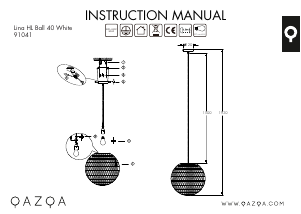 Manuale Qazqa 91041 Lina Ball 40 Lampada