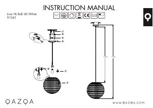 Bruksanvisning Qazqa 91041 Lina Ball 40 Lampa