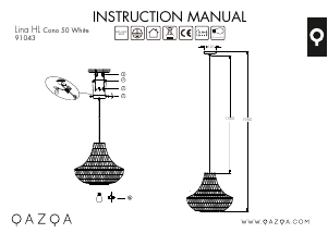 Bruksanvisning Qazqa 91043 Lina Cono 50 Lampa