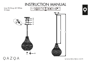 Instrukcja Qazqa 91044 Lina Drop Lampa
