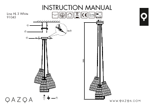 Bruksanvisning Qazqa 91045 Lina 3 Lampa