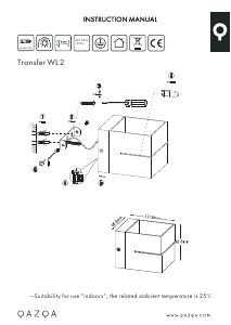 Bruksanvisning Qazqa 91066 Transfer 2 Lampa