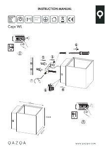 Manual de uso Qazqa 91073 Caja Lámpara