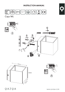 Bedienungsanleitung Qazqa 91073 Caja Leuchte