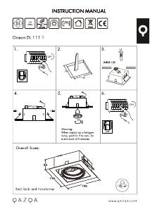 Manual de uso Qazqa 91101 1 Lámpara