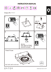 Bruksanvisning Qazqa 91102 1 Lampa