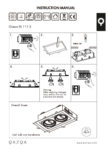 Manual de uso Qazqa 91103 2 Lámpara