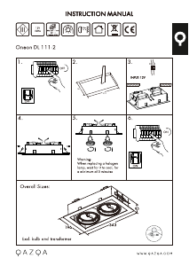 Instrukcja Qazqa 91104 2 Lampa