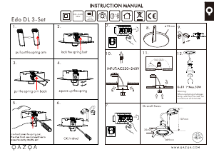 Instrukcja Qazqa 91108 Edo Lampa