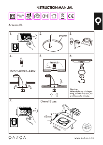 Bruksanvisning Qazqa 91109 Artemis Lampe