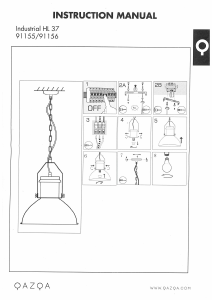 Instrukcja Qazqa 91155 Industrial 37 Lampa
