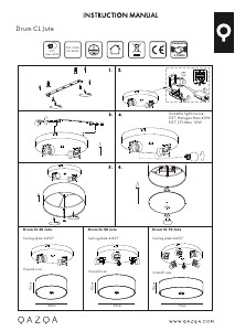Instrukcja Qazqa 91172 Drum Jute Lampa