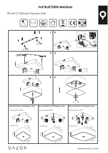 Instrukcja Qazqa 91178 Drum Deluxe Jute Lampa