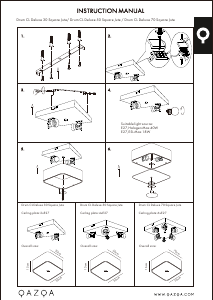 Bruksanvisning Qazqa 91188 Drum Deluxe Jute Lampa