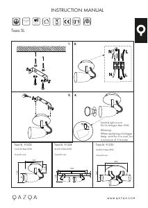 Instrukcja Qazqa 91234 Taza 2 Lampa