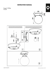 Bruksanvisning Qazqa 91238 Scoop Lampe