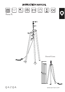 Bruksanvisning Qazqa 91337 Puros Lampe