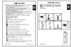 Bruksanvisning Qazqa 91367 Rox Lampa