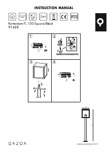 Instrukcja Qazqa 91428 Rotterdam Lampa