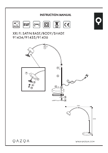 Bruksanvisning Qazqa 91435 Lampe