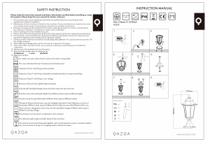 Instrukcja Qazqa 91575 New Orleans Lampa