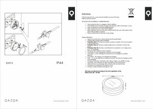 Bruksanvisning Qazqa 91723 Leeds Lampe