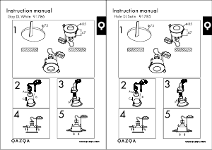 Manual de uso Qazqa 91786 Gap Lámpara